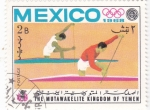 Stamps Yemen -  OLIMPIADA MEXICO'68