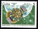Stamps : America : Cuba :  Dia de la Cosmonautica sovietica: Intercosmos 1