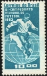 Stamps : America : Brazil :  Bi - campeonato mundial de futbol 1962.