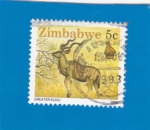 Stamps : Africa : Zimbabwe :  GRANCES CERVIDOS