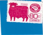 Stamps : America : Mexico :  MEXICO EXPORTA-ganado y carne