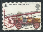 Stamps United Kingdom -  Coche de bomberos