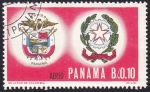 Stamps : America : Panama :  Escudos Panamá + Italia