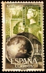 Stamps : Europe : Spain :  ESPAÑA 1964 Día Mundial del Sello 