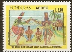 Stamps America - Honduras -  LLEGADA  DE  LOS  GARÌFUNAS  A  HONDURAS  