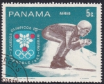 Stamps Panama -  Esquiador