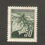 Stamps Czechoslovakia -  374 - Hojas de tilo