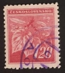 Stamps Czechoslovakia -  378 - Hojas de tilo