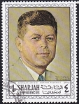Stamps United Arab Emirates -  Kennedy, Rockwell