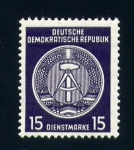 Stamps : Europe : Germany :  Escudo de la República
