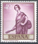 Stamps Spain -  1658 Julio Romero de Torres. La.copla.