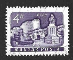 Stamps Hungary -  1365 - Castillo de Eger