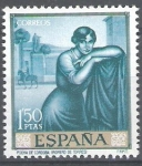 Stamps Spain -  1662 Julio Romero de Torres. Poema de Córdoba 1.