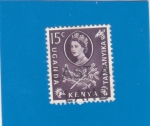 Stamps Kenya -  reina Isabel II