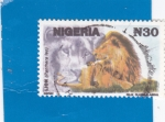 Stamps : Africa : Nigeria :  león