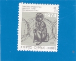 Stamps : Asia : Cyprus :  REFUGIADO