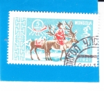 Stamps Mongolia -  CARTERO Y RENOS