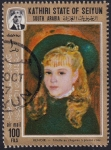 Stamps United Arab Emirates -  Filette au chapeau ..., Renoir