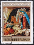 Stamps United Arab Emirates -  Natividad, Boticelli