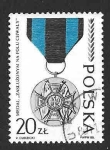 Stamps Poland -  2870 - Medallas de Combate de la Segunda Guerra Mundial