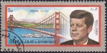 Stamps United Arab Emirates -  Kennedy y el puente Golden Gate