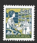 Sellos de Europa - Yugoslavia -  1809 - Empleada Postal