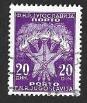 Sellos de Europa - Yugoslavia -  J71 - Antorchas y Estrella