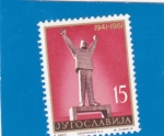 Stamps : Europe : Yugoslavia :  estatua