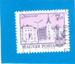 Stamps Hungary -  panorámica de Kaposvar