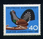 Stamps : Europe : Germany :  Pro juventud- Urogallo