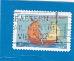 Stamps Australia -  animales en barca