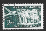 Stamps : Europe : Yugoslavia :  C35 - Las Cascadas Plitvice