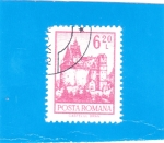 Stamps Romania -  castillo del conde Drácula en Bran