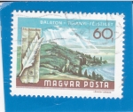 Stamps Hungary -  paisaje lago Balatón