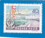 Stamps Hungary -  navegación en lago Balatón