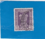 Stamps : Asia : India :  COLUMNA DE ASOKA- service