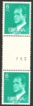 Stamps Spain -  2392 A - Juan Carlos I, triplico con número de control en sello central