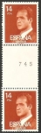 Sellos de Europa - Espa�a -  2650 A - Juan Carlos I, triplico con número de control en el sello central