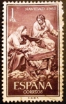 Stamps Spain -  ESPAÑA 1961 Navidad