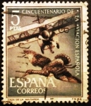 Stamps : Europe : Spain :  ESPAÑA 1961  L aniversario de la Aviación Española