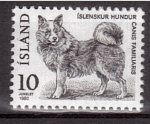 Stamps : Europe : Iceland :  serie- Fauna- Perro