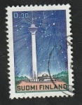 Sellos de Europa - Finlandia -  657 - Aquarium planetarium de Tampere, y Torre Nasinneula