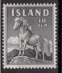 Sellos del Mundo : Europa : Islandia : serie- Pony islandes
