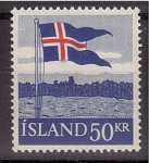 Stamps Iceland -  Bandera nacional