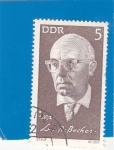 Stamps Germany -  Johannes Robert Becher (1891-1958)