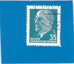 Stamps Germany -  presidente Walter Ulbricht