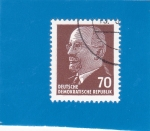 Stamps : Europe : Germany :  presidente Walter Ulbricht