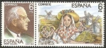 Stamps Spain -  2699 y 2700 - Maestro de la Zarzuela, Jacinto Guerrero