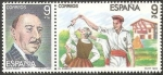 Stamps Spain -  2701-2702, maestros de la zarzuela, Jesús Guridi