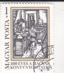 Stamps : Europe : Hungary :  500 aniv. imprenta en Hungría